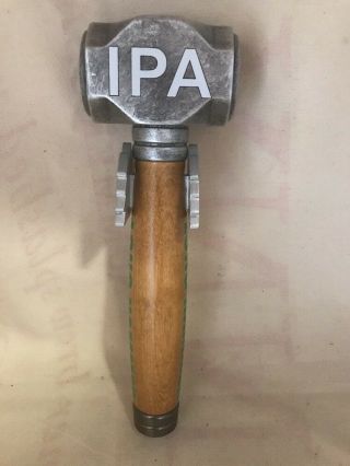 Large Figural Red Hook Long Hammer Ipa Tap Handle Beer Pub Bar