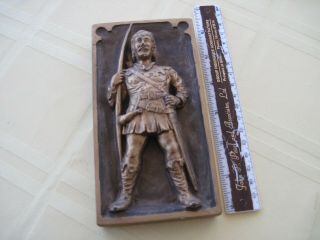 Vintage Marcus Designs Made In England Robin Hood Relief Plaque