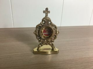 Brass Reliquary With First Class Relic,  Saint John Neumann