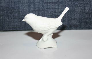 Vintage Goebel White Matte Porcelain Small Bird Figurine West Germany