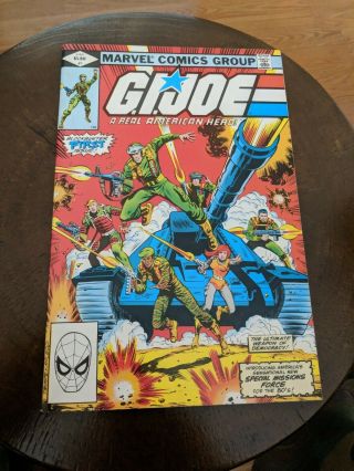 G.  I.  Joe 1 Marvel Comic Book Gi Joe 1982