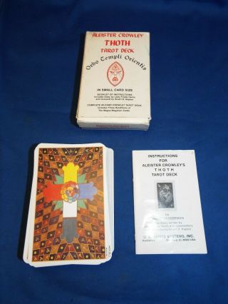 Vintage Aleister Crowley Thoth Tarot Deck Ordo Templi Orientis 80 Card Deck