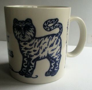 Vintage 1979 Taylor & Ng " Chat Et Souris " (cat & Mouse) Coffee Mug.  4696