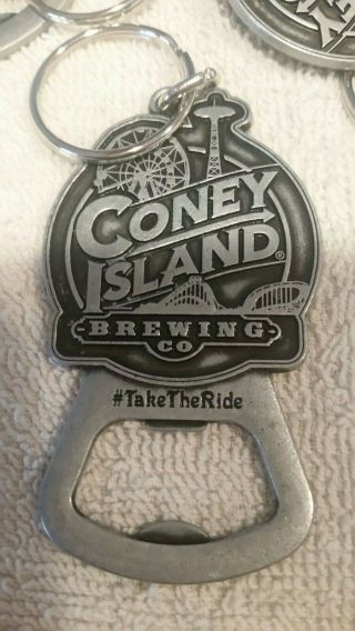 24 Beer Coney Island Brewing Bottle Openers Keychain York Metal