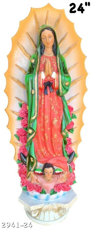 Lady Of Guadalupe Virgin Mary Statue - Virgen Maria 24 "