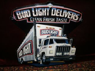 1991 Bud Light Tin Beer Sign