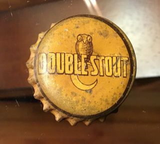 Old Adam Scheidt Double Stout Beer Bottle Cap Crown Owl Moon Image Norristown Pa