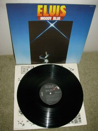 Elvis Presley Lp - Moody Blue - Black Vinyl - 1977 - Rca