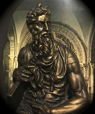 11.  5 " Faux Bronze 1968 Statue Of Michelangelo 