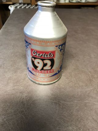 Oertels 92 Lager Beer Cone Top Can