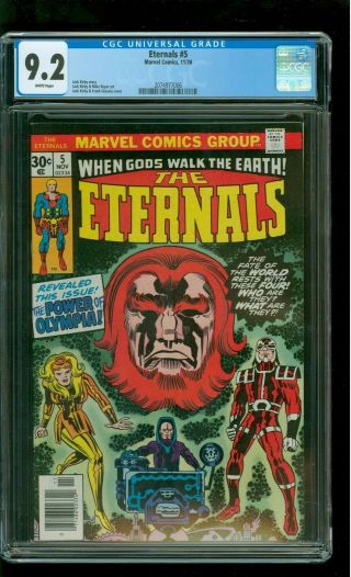 Eternals 5 Cgc 9.  2 Nm - Jack Kirby Cover Art Story Marvel 1976