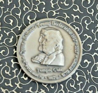 King Cyrus Half Shekel Donald Trump Jewish Temple Mount Israel Coin /