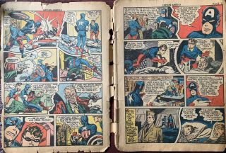 Captain America Comics 9.  incomplete - Golden Age Timely.  Jack Kirby Joe Simon 3