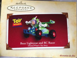 2005 Hallmark Keepsake Ornament,  Disney’s Toy Story,  Buzz Lightyear And Rc Racer