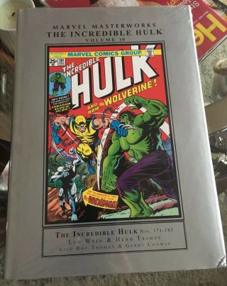 Marvel Masterworks The Incredible Hulk Vol 10 Repronts 171 - 183 Hardcover 181 182