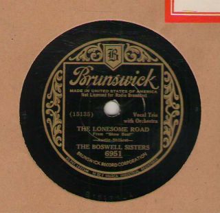 C 78 Rpm The Boswell Sisters Brunswick 6951 In V,