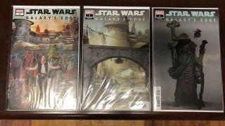 Disney Star Wars Galaxy’s Edge Comics 1st Edition,  Variant & Media Variant