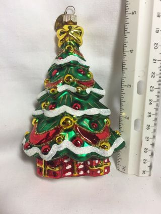 Christopher Radko 5” Christmas Tree Ornament Pre - Owned