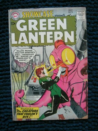 Showcase 24 | Dc 1960 | 3rd Silver Age Green Lantern.  Good Minus (1.  8)