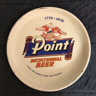 Stevens Point Brewery 1976 Bicentennial Beer Bar Serving Tray Vintage Wisconsin