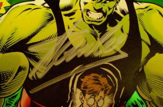 Incredible Hulk 393 F/vf 7.  0 Unrestored 1992 Marvel Foil Cvr.  - Stan Lee Signed