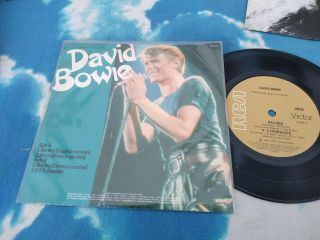 David Bowie - Heroes 1980 Australia Rca 4 Track 7 " E.  P Single Fold Over Pic Slv