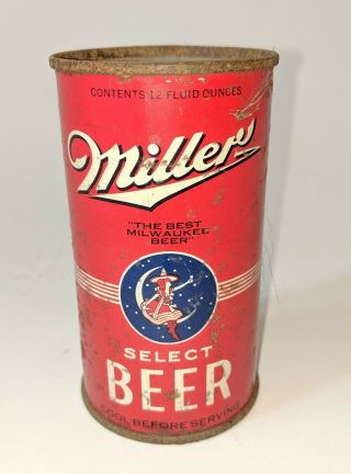 Miller Select Flat Top Beer Can.