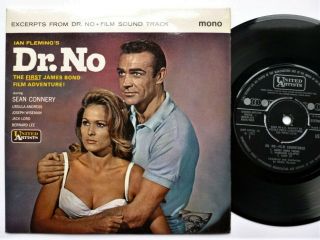 Various Dr No Ep United Artists Uep1010 Ex/ex 1962 Picture Sleeve,  Dr No