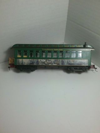 Thomas Kinkade Christmas Express Train Passenger Cars - Green - 2 Cars 2