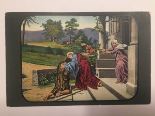 Ibsa Watchtower Photodrama Postcard (serie: Biblia Illustrata) No.  56 In French