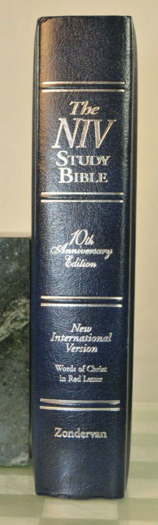 The Niv Study Bible 10th Anniversary Edition Words Of Christ In Red Letter 1995