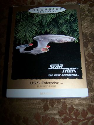 Hallmark 1991 Starship Enterprise Keepsake Ornament Uss Enterprise Star Trek