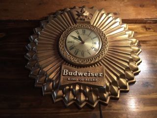 Vintage Budweiser King Of Beers Wall Clock Order