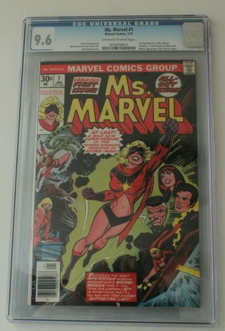 Ms.  Marvel 1 January 1977 Cgc 9.  6