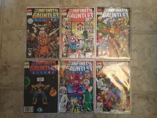 1991 Marvel Comics The Infinity Gauntlet Complete - Issues 1 - 6 Near Look
