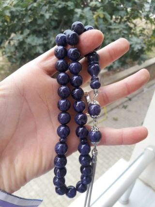 Faturan Tasbeeh Prayer Beads Bakelite Tesbih Islamic Amber Turkish Handmade 33