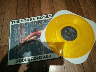 The Stone Roses Fools Gold 12 " 1990 Usa Gold Vinyl Pressing 1315 - 1 - Jd