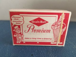 (vtg) 1960s Grain Belt Beer Playing Cards Deck Back Bar Figure Guys Mn