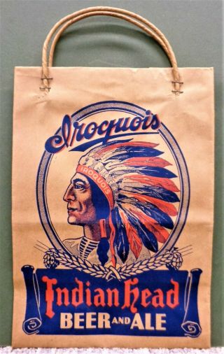 Iroquois " Indian Head " Beer And Ale (indian Chief) 1930 