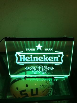 7 - 1/2”x11” Neon Style Hanging Led Light - Heineken