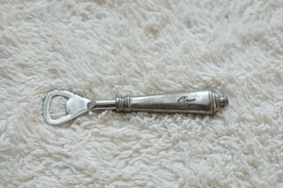 Pottery Barn Antique Silver Bottle Opener Limited Edition Rare Item