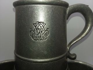 Set Of 3 Vintage Revere Ware Pewter Beer Mugs/ Steins/ Tankards