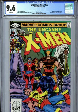 Uncanny X - Men 155 (1982) Marvel Cgc 9.  6 White 1st Appearance Of The Brood