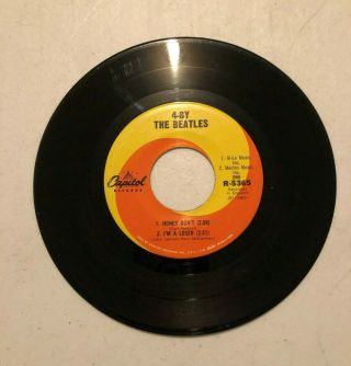 The Beatles 4 - By The Beatles Ep 45 Rpm Capitol 5365 (four By Four) 1965