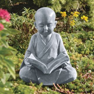 Gentle Spiritual Baby Buddha Meditation Sculpture Garden Statue