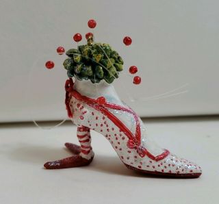Krinkles Patience Brewster Red Shoe Girl Ornament Dept 56 Mini