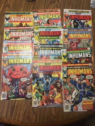 Marvel 1975 The Inhumans Full Run 1 - 12 Complete