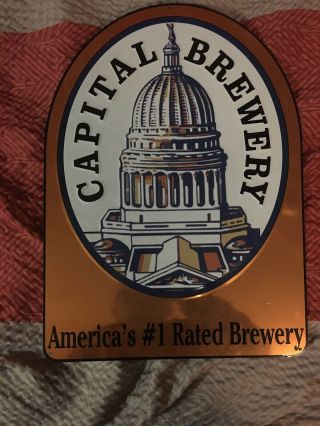 Capital Brewery Metal Beer Sign America 