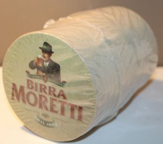 Birra Moretti Italian Beer 75 X Cardboard Coasters 4 " Double Sided