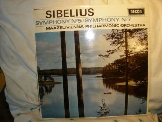Decca Sxl 6236 Wbg Stereo/sibelius Symphony No.  5 Op 82 No 7 Op 105 Maazel Nm